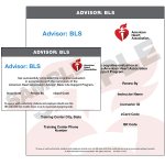 Advisor: BLS Certification